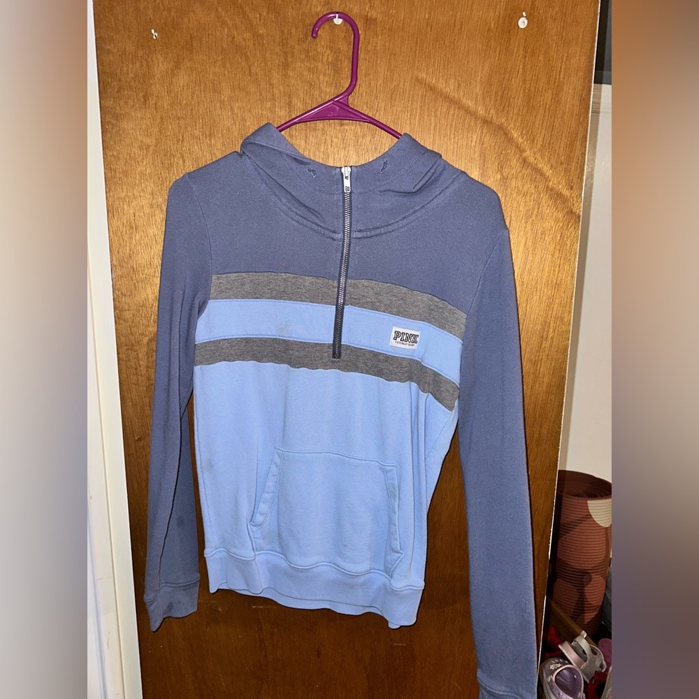 Victoria Secret Pink Half Zip Hoodie💙